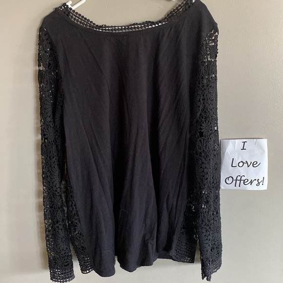 Sundance Black Crochet Top - Picture 3 of 5